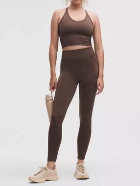 NWT Lululemon Get Low High-Rise Training Tight 25" Sequoia/Twig Sz 0 $108 Online